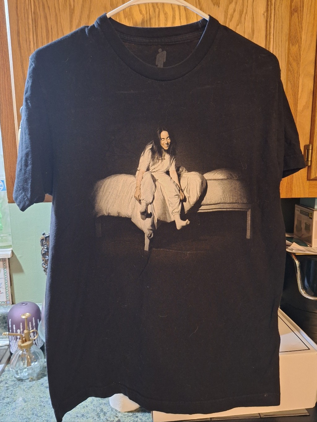 Billie Eilish Black Graphic Billie Eilish Album Cover Print Tee